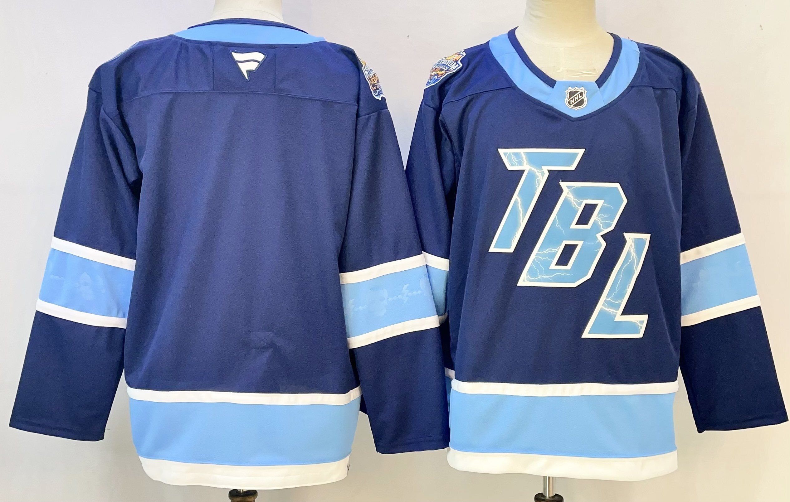 Men Tampa Bay Lightning Blank Blue 2026 Adidias NHL Jersey style 001->tampa bay lightning->NHL Jersey